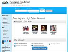 Tablet Screenshot of farmingdalehighschool.net